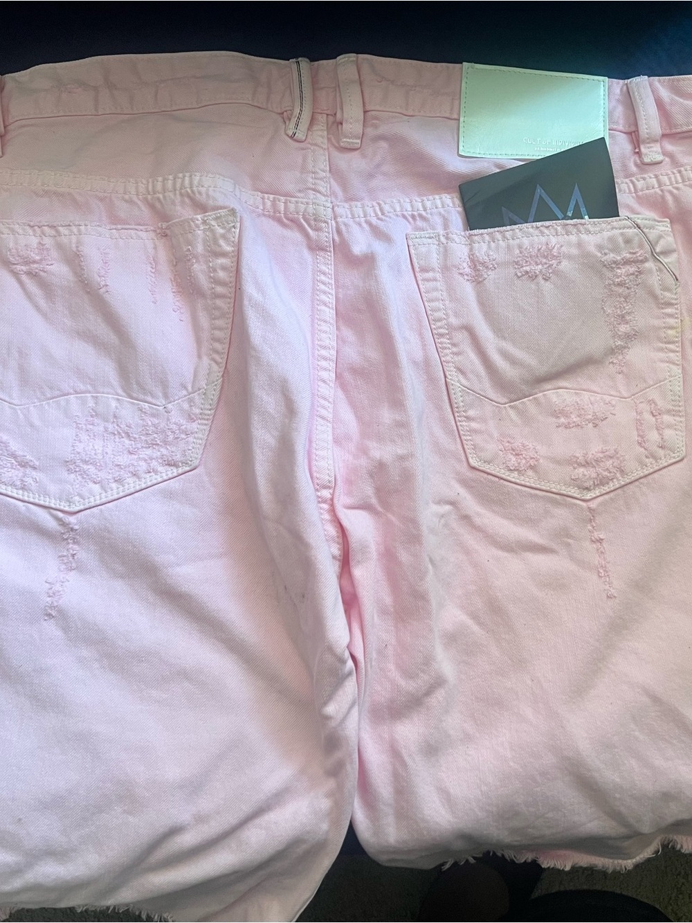 Cult of Individuality Pastel Pink Boyfriend Jeans